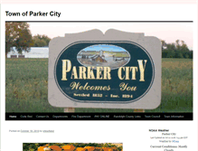 Tablet Screenshot of parkercityin.us